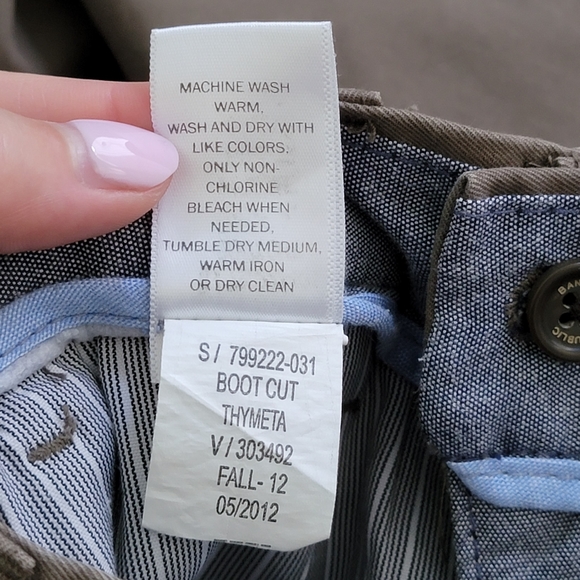 NWT Men's Banana Republic Factory Bootcut Chino Straight Fit Pants Size 31x32 - Picture 9 of 13